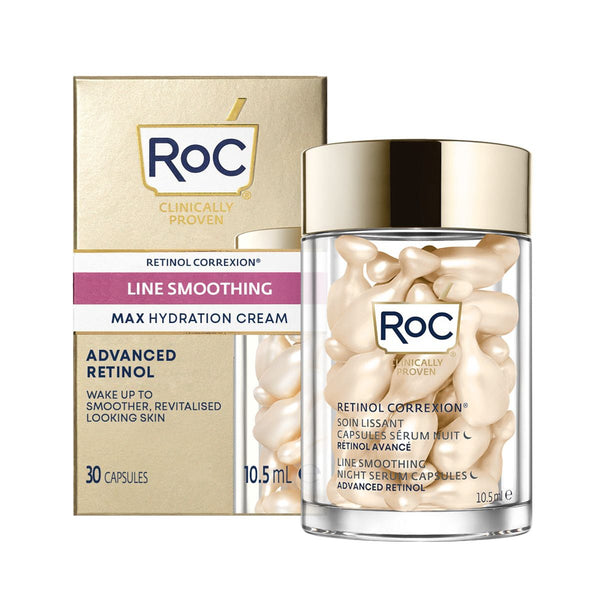 RoC Retinol Correxion Smoothing Night Serum Capsules Retinol 30 Capsules