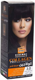 Nitro Cinema Collagen Hair Color Cream, Dark Brown 3.00