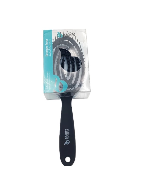 Beauty System Detangling Hair Brush Flexible Teeth Black