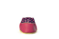 Rose et Chocolat ClassicZ Butterfly Slippers, Soft Leather Suede Sole, Fuchsia