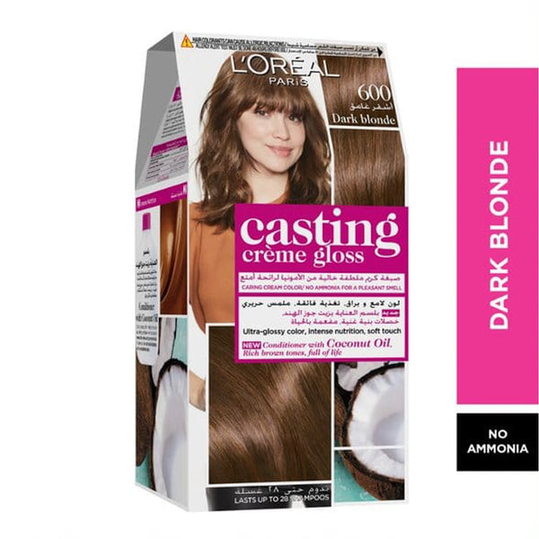 L'Oreal Paris Casting Hair Color 600 Dark Blonde Ammonia-Free Glossy Finish