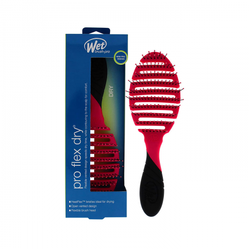 Wet Brush Pro Flex Dry Hair Brush Pink Flexible Detangling Vented Design