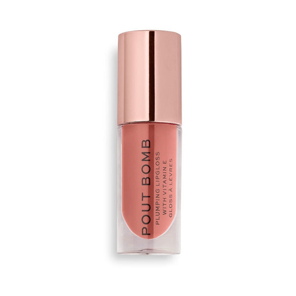 Revolution Pout Bomb Plumping Lip Gloss Kiss Nude