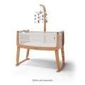 Snuzpod Studio Bedside Crib Stockholm Natural Panoramic Mesh