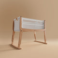 Snuzpod Studio Bedside Crib Stockholm Natural Panoramic Mesh
