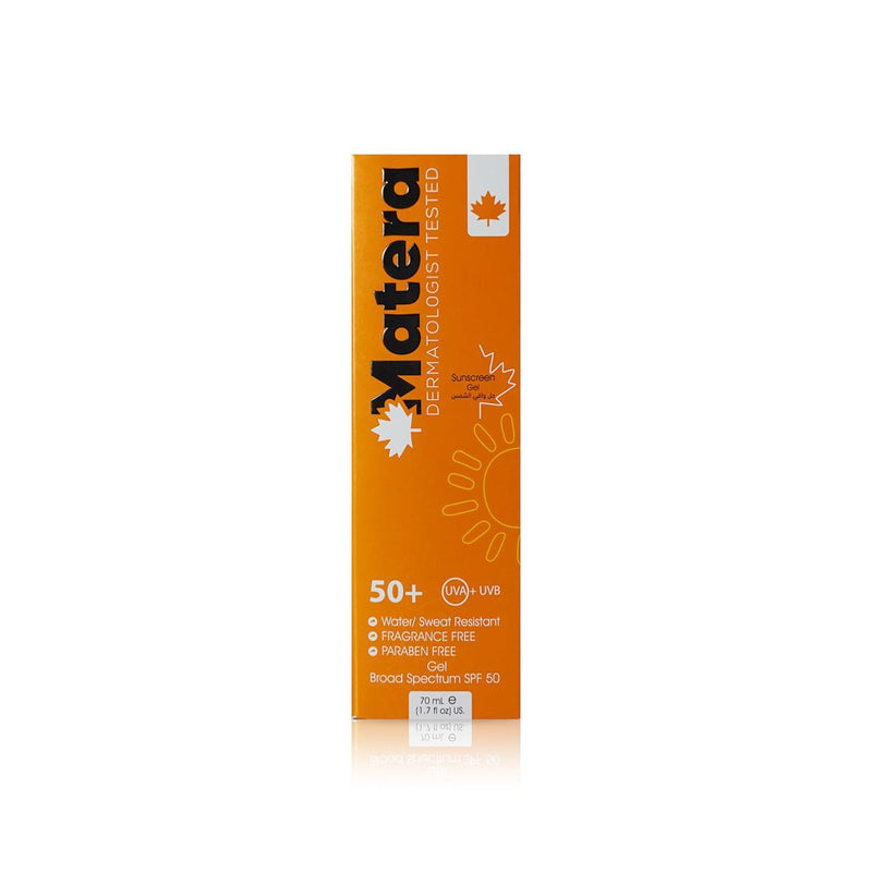 Matera Sunscreen SPF 50+ Gel Broad Spectrum Face & Neck 70ml