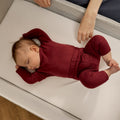 Snuzpod Studio Bedside Crib Oslo Grey with Panoramic Mesh and Castor Wheels