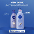 NIVEA Smooth Sensation Body Lotion, Shea Butter, 48H Moisture, Dry Skin, 625ml