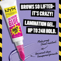 NYX Crazy Lift Brow Glue Clear Eyebrow Gel Long-Lasting Hold 7ml