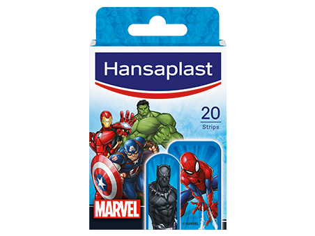 Hansaplast Marvel Avengers Kids Plasters Colorful Adhesive Bandages 20 Strips
