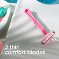 Venus Simply 2 Disposable Women's Razors, 2 Blades, Moisture Rich Strip, 5 Pieces