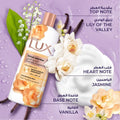 Lux Velvety Jasmine Body Wash Floral Fusion Oil Almond Oil 250 ml With Puff