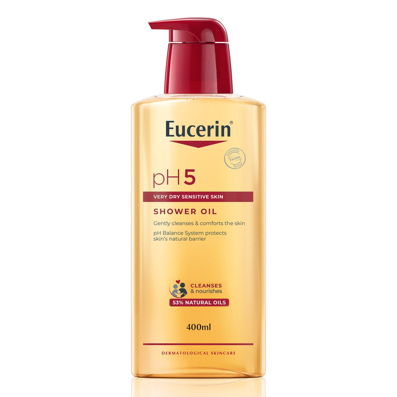 Eucerin pH5 Shower Oil Cleanser Natural Caring Oil Dexpanthenol 400ml