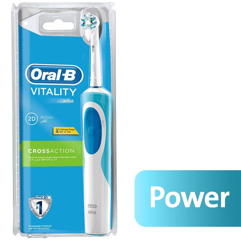 Oral-B Vitality CrossAction Rechargeable Electric Toothbrush Blue 220-240V