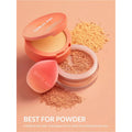 SHEGLAM Insta-Ready Powder Sponge Peach-Shaped Non-Latex Makeup Applicator