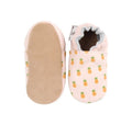 Rose et Chocolat ClassicZ Leather Indoor Slippers Pineapple Pink, Girls 2-3 Years