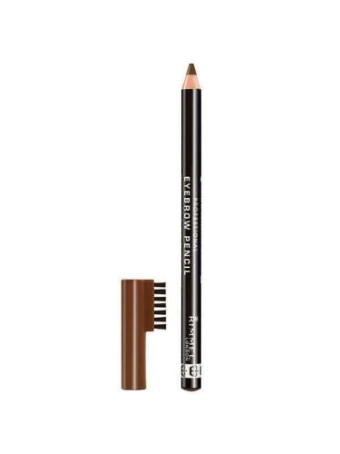 Rimmel London Professional Brow Pencil Creamy Firm Formula Hazel with Built-In Brush