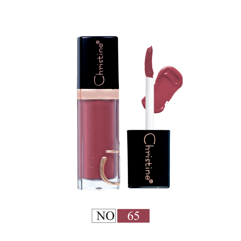 Christine Matte Liquid Lipstick Matte Finish Shade 65