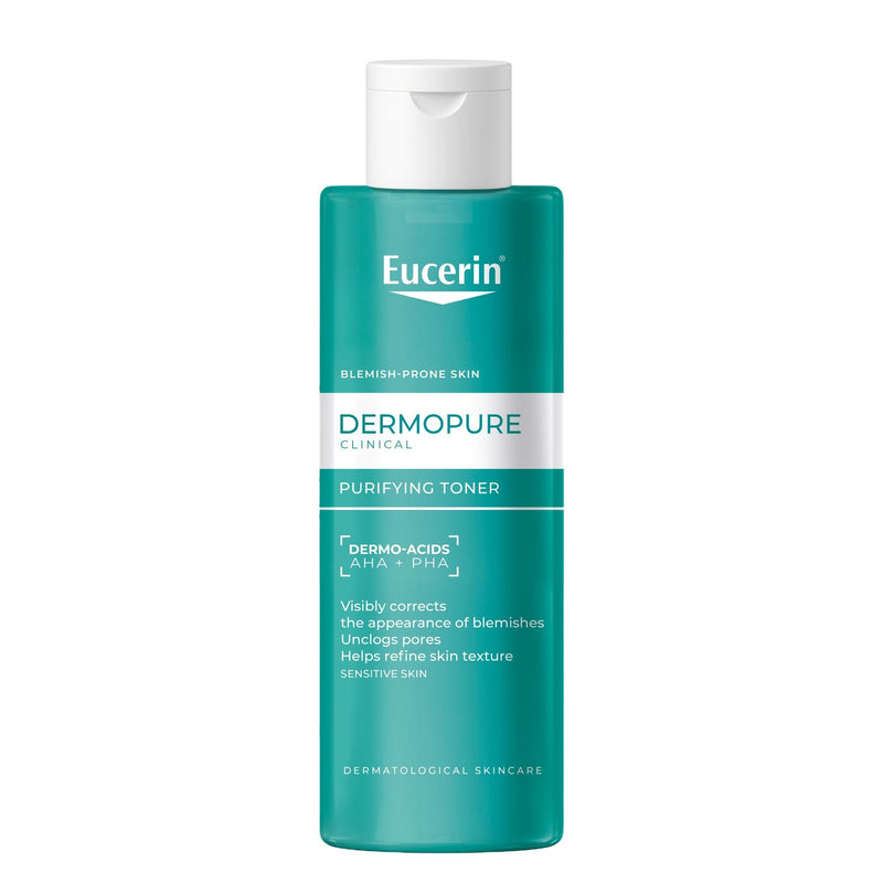 Eucerin DERMOPURE CLINICAL Purifying Toner Liquid Peeling with 10% BHA AHA PHA, 200ml