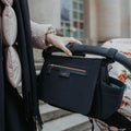 Storksak Stroller Organiser Luxe Black Scuba