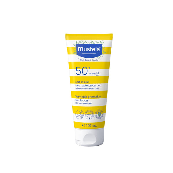 Mustela Sun Lotion SPF 50+ Water-Resistant UVA/UVB Protection 100 ml