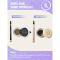 SHEGLAM Boss Brow Pomade Creamy Waterproof Dark Brown with Tapered Brush