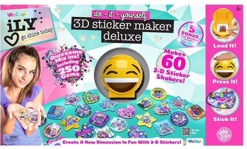 We Cool Ily 3D Sticker Maker Deluxe Version DIY Craft Kit