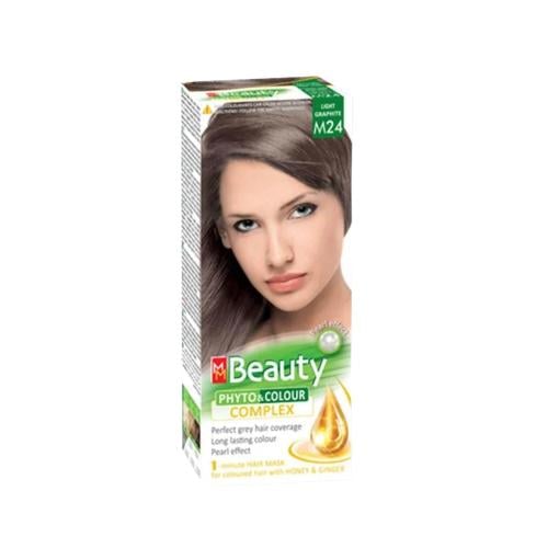 MM Beauty Complex Hair Dye Permanent Gray Coverage Light Graphite M24