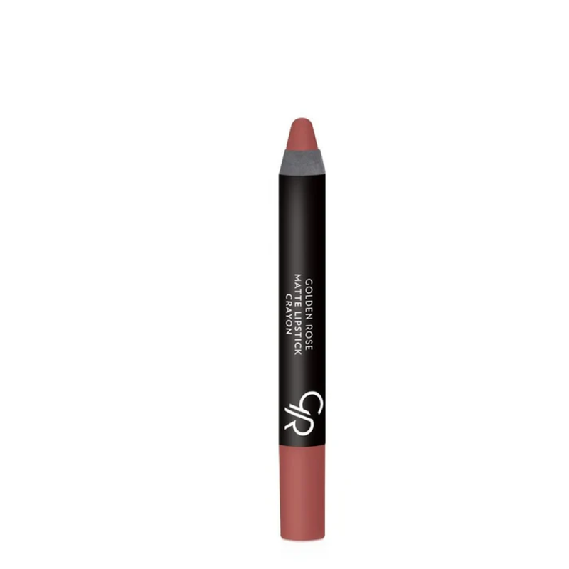 Golden Rose Matte Lipstick Crayon 21 Creamy Texture Intense Color