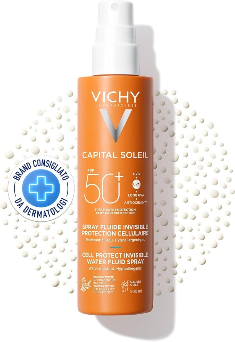 Vichy Capital Soleil Invisible Fluid Sunscreen Spray SPF50+ 200ml