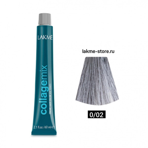 Lakme Collage Mix Cream Hair Color 0/02 Silver Permanent PPD-Free