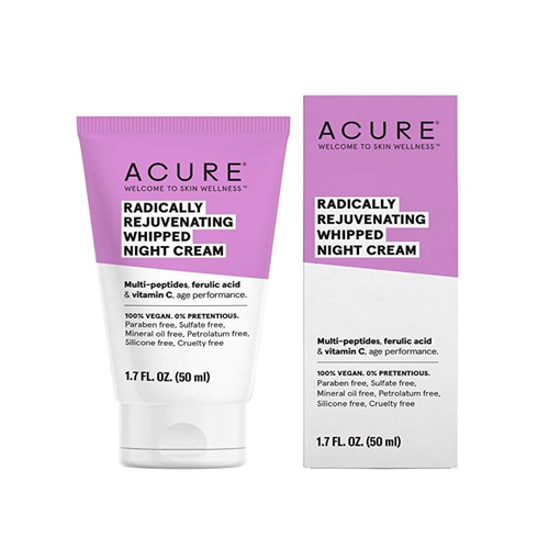 Acure Night Cream Lightweight Whipped Multi-Peptide Vitamin C 50 ml