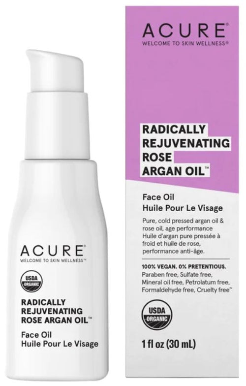 Acure Pink Argan Oil Rose Geranium Vitamin E 30 ml
