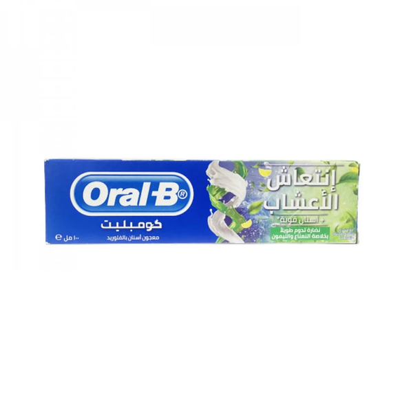 Oral-B Complete Herbal Fresh Toothpaste with Stannous Fluoride, Mint & Lemon, 100ml