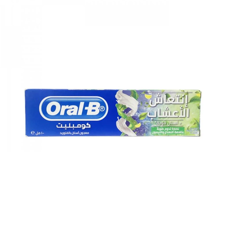 Oral-B Complete Herbal Fresh Toothpaste with Stannous Fluoride, Mint & Lemon, 100ml