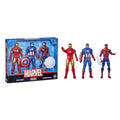 Marvel 6-Inch Basic Action Figures 3-Pack, Articulated Superhero Figures with Accessories