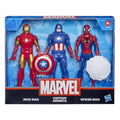 Marvel 6-Inch Basic Action Figures 3-Pack, Articulated Superhero Figures with Accessories