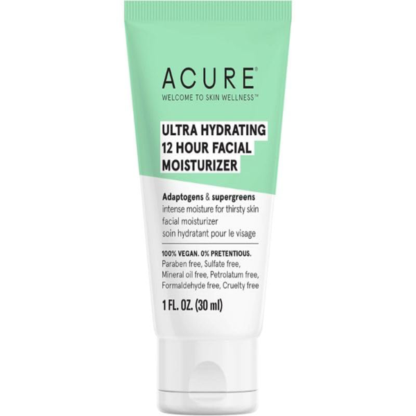 Acure Ultra Moisturizer Face Cream 12-Hour Hydration Adaptogenic Botanicals 30 ml