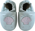 Rose et Chocolat ClassicZ Leather Baby Slippers Seashell Pastel