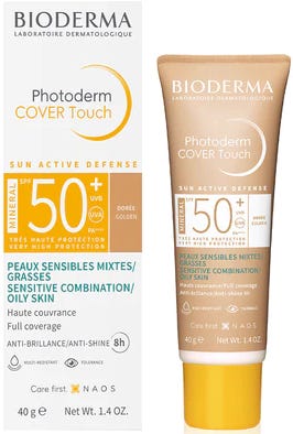 Bioderma Photoderm Cover Touch Dark Tinted Mineral Sunscreen