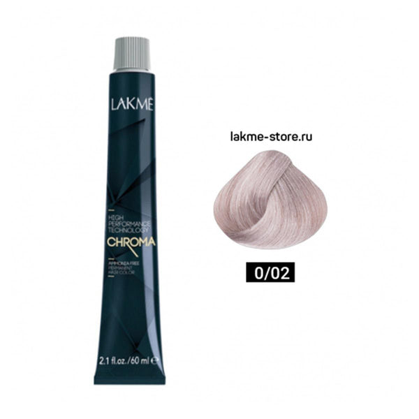 Lakme Chroma Permanent Hair Color Ammonia-Free Conditioning Formula Shade 0/02