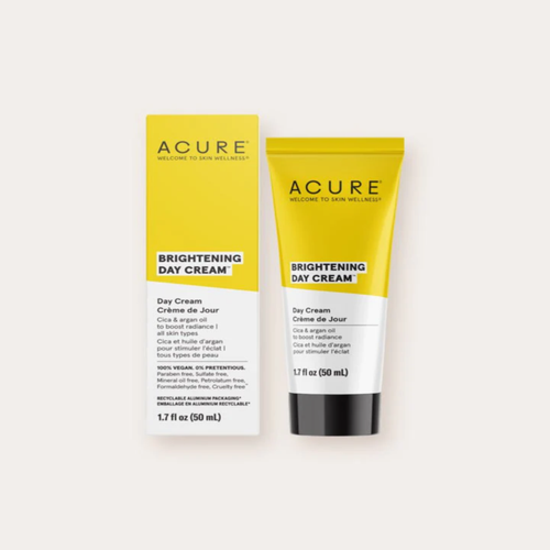 Acure Brightening Day Cream with Cica and Argan Oil Face Moisturizer