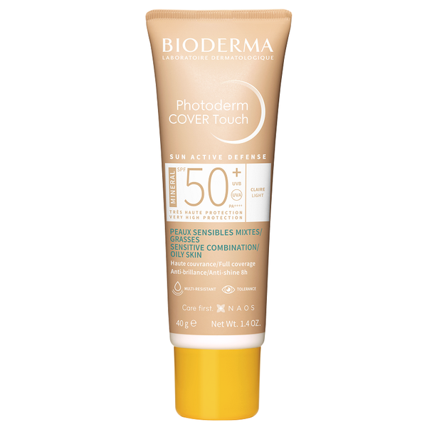 Bioderma Photoderm Cover Touch Tinted Face Sunscreen SPF 50 Light