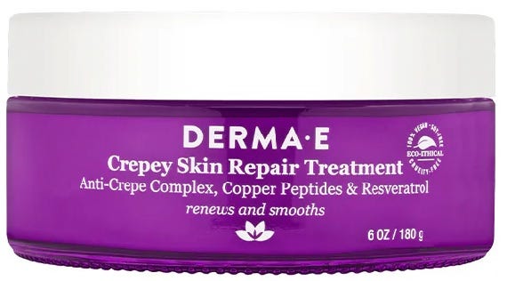 Derma E Crepey Skin Repair Treatment Cream with Retinol and Bakuchiol