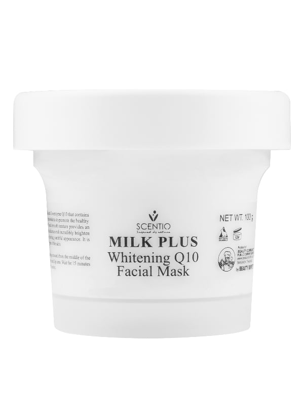 Beauty Buffet Scentio Milk Plus Q10 Whitening Face Mask with Milk Extract, 100g
