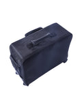 Salon System Black Wheeled Cosmetic Bag with Adjustable Dividers