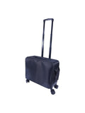 Salon System Black Wheeled Cosmetic Bag with Adjustable Dividers