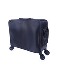 Salon System Black Wheeled Cosmetic Bag with Adjustable Dividers