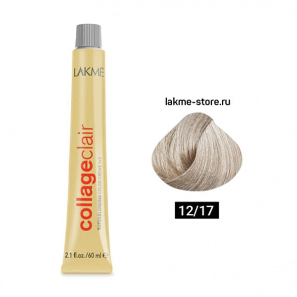 Lakme Collageclair Superblonding Color Cream Low-Ammonia Ceramide 12/17 Blue Ash Blonde