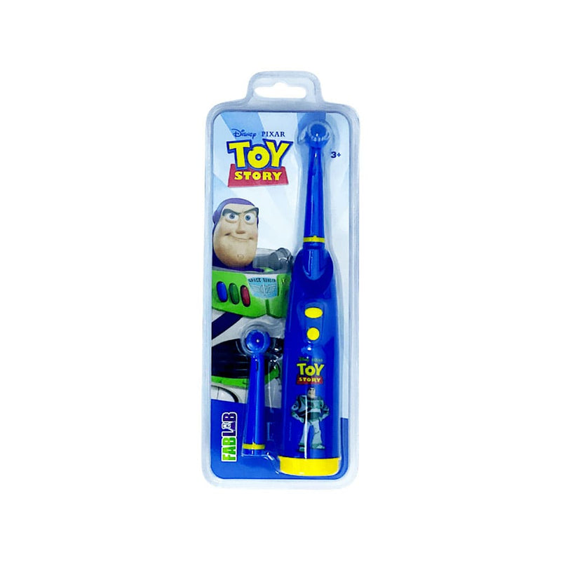 Fab Lab Kids Electric Toothbrush, Vibrating Soft-Bristle, Buzz Lightyear Toy Story, Extra Brush Head